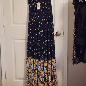 TORRID Navy blue Sundress size 00M/L 10 NEW